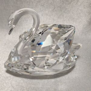 Swarovski Logo Crystal Swan Figurine